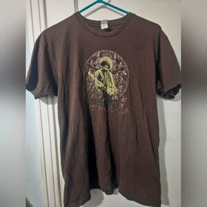 Gaziani Jimi Hendrix T- Shirt Men's Size Large Brown